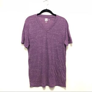Men’s slim fit v-neck purple BDG tee